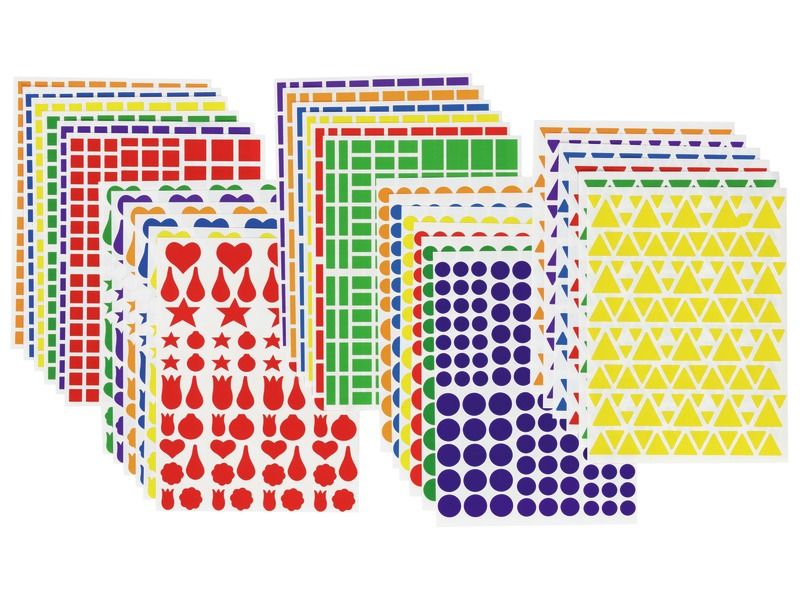PAKKET STICKERTJES MET GEOMETRISCHE VORMEN