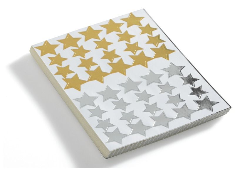 ECOPACK NAVULLING MET STICKERS Metallic sterren