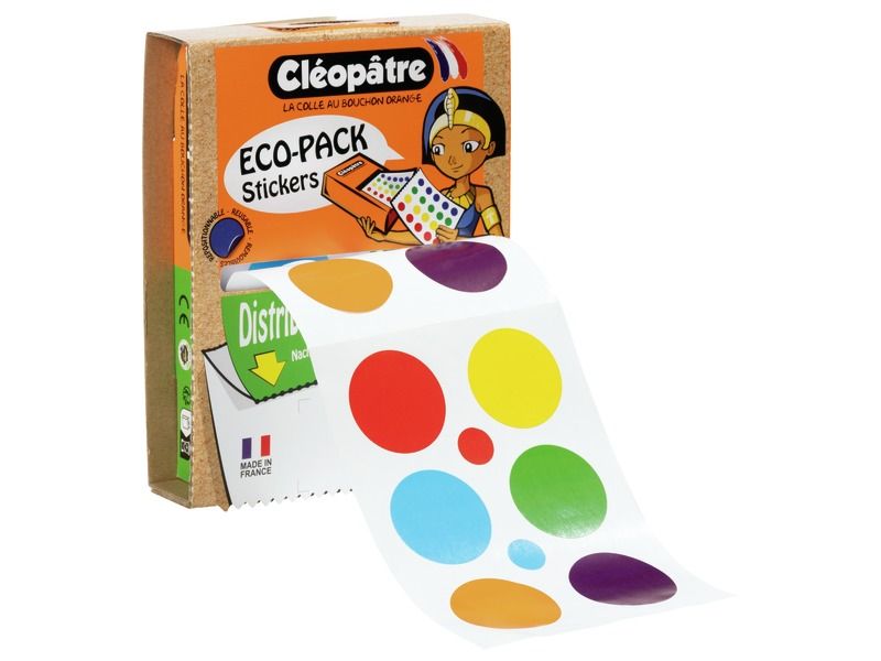 ECOPACK DISPENSER EN STICKERS Grote stippen