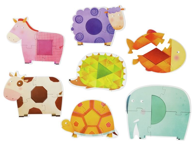 MEINE ERSTEN PUZZLES GEOMETRISCHE TIERE