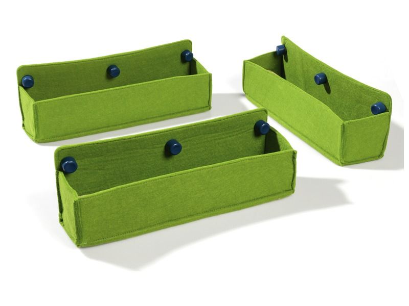 Plug It SET OF 3 FELT STORAGE BASKETS
