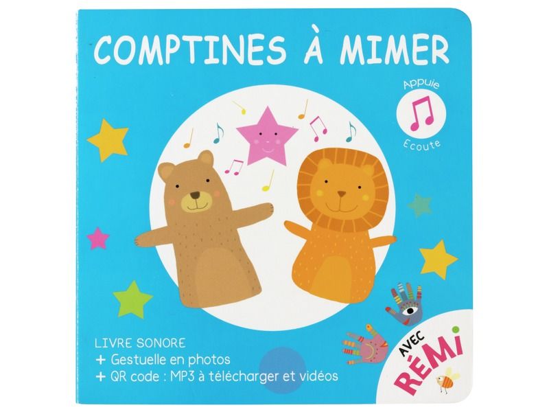 LIVRE SONORE Comptines à mimer avec Rémi