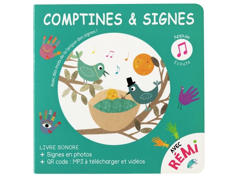 LIVRE SONORE Comptines et signes avec Rémi