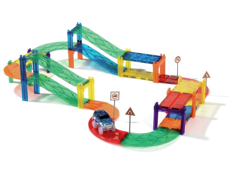 MAGNETISCHE RACEBAAN CLEVERCLIXX Race Track Intense 65 stukken