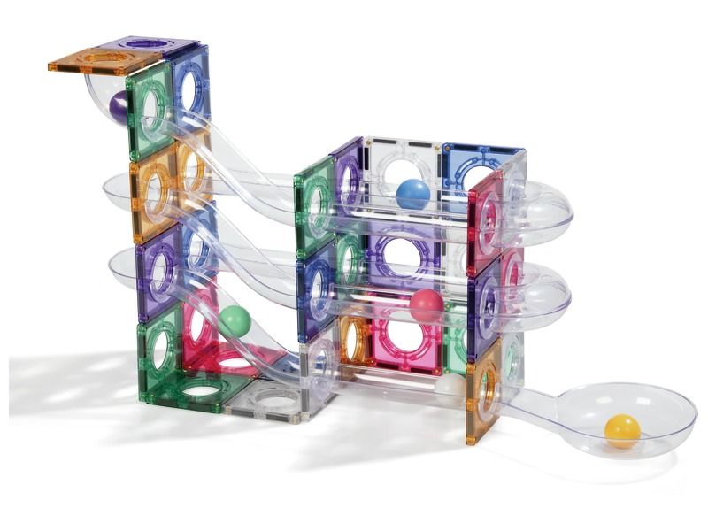 MAGNETISCHE KNIKKERBAAN CLEVERCLIXX Pastel - 110 stukken