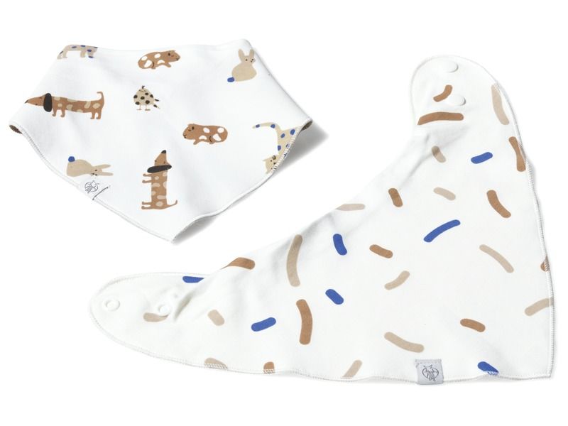 SNAP-ON BANDANA BIBS Reversible