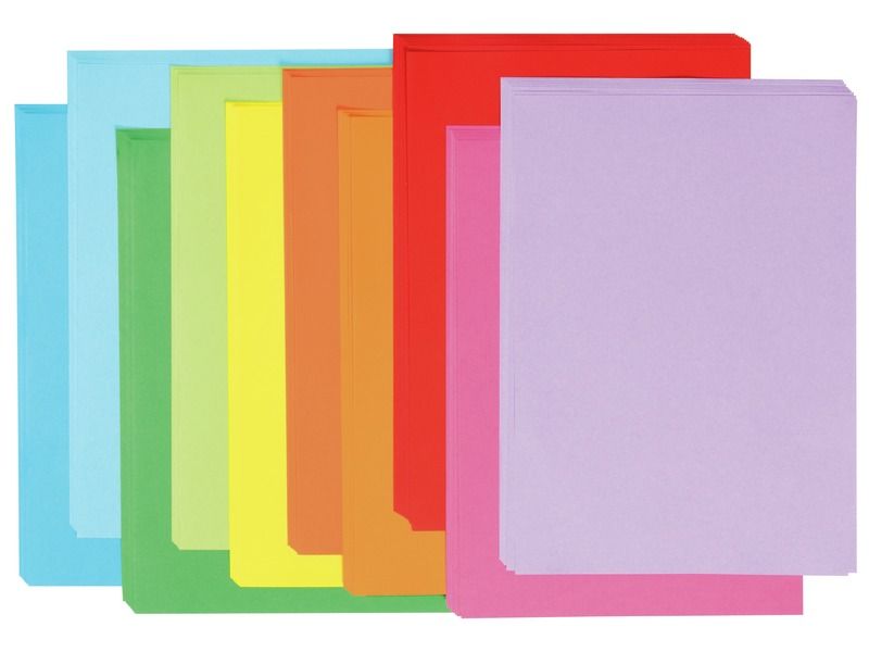 BUNTE PAPIERBÖGEN 80 g Klassische Farben