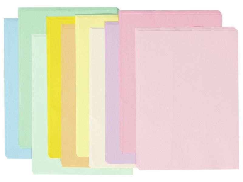 BUNTE PAPIERBÖGEN 80 g Pastellfarben