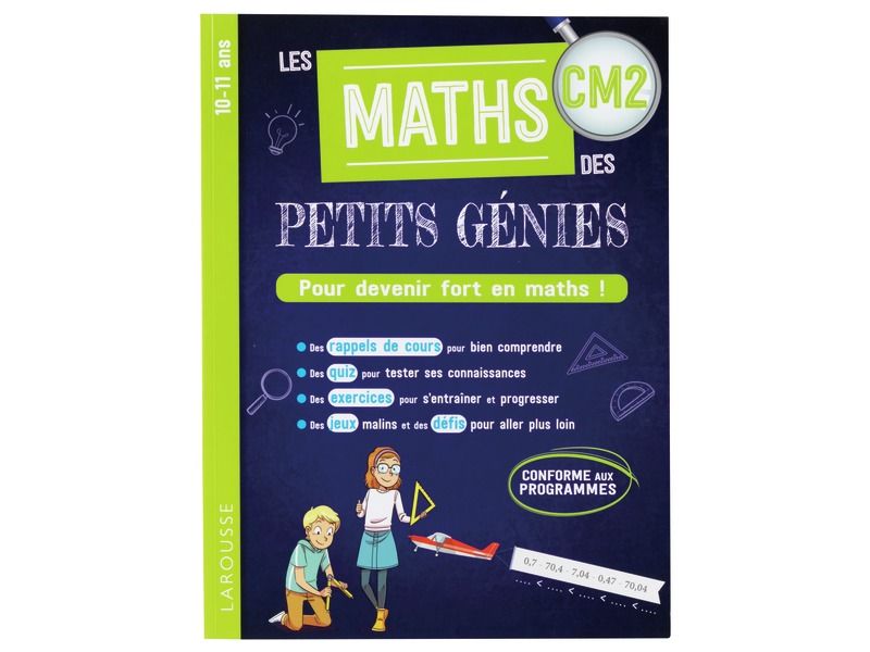 CAHIER D'EXERCICES LES MATHS DES PETITS GÉNIES CM2