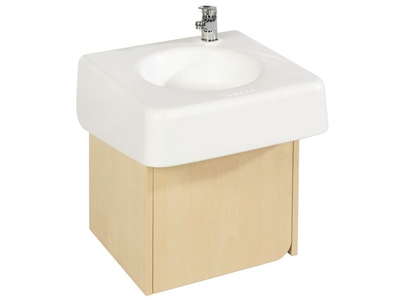 EINZELNER KUNSTSTOFF-WASCHBECKENSCHRANK H: 50 cm