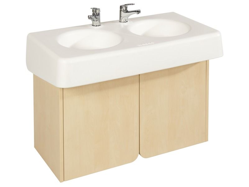 DOUBLE PLASTIC WASHBASIN UNIT H: 65 cm