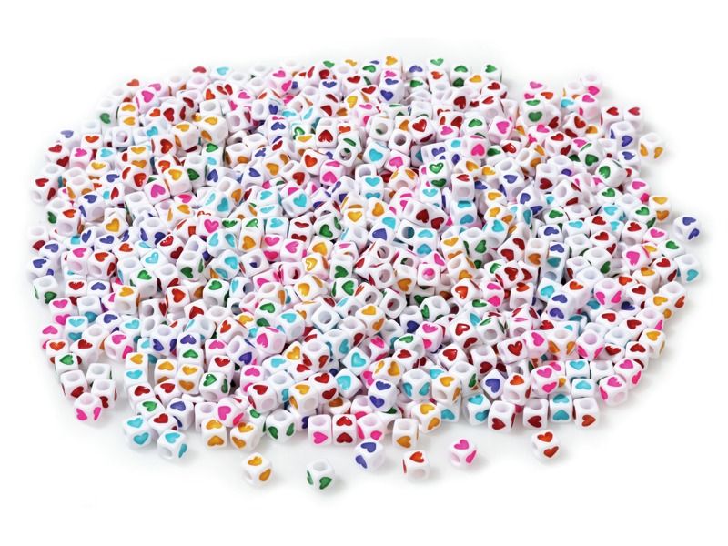 HEART CUBE BEADS
