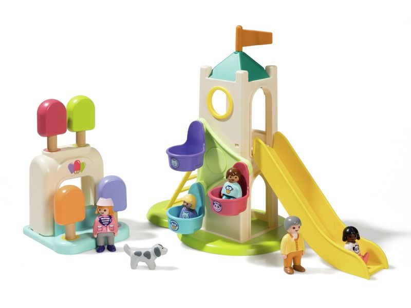 SPEELTUIN MET GLIJBAAN PLAYMOBIL JUNIOR