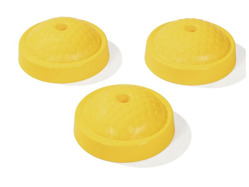 SET OF 3 Scogym Evolution TEXTURED GLIDES Curved