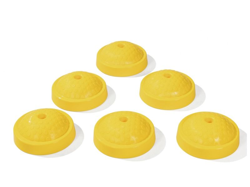 SET OF 6 Scogym Evolution TEXTURED GLIDES Curved