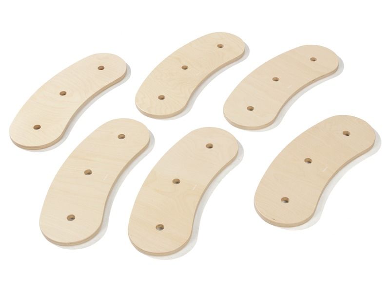 SET VAN 6 PLANKEN van hout Scogym Evolution
