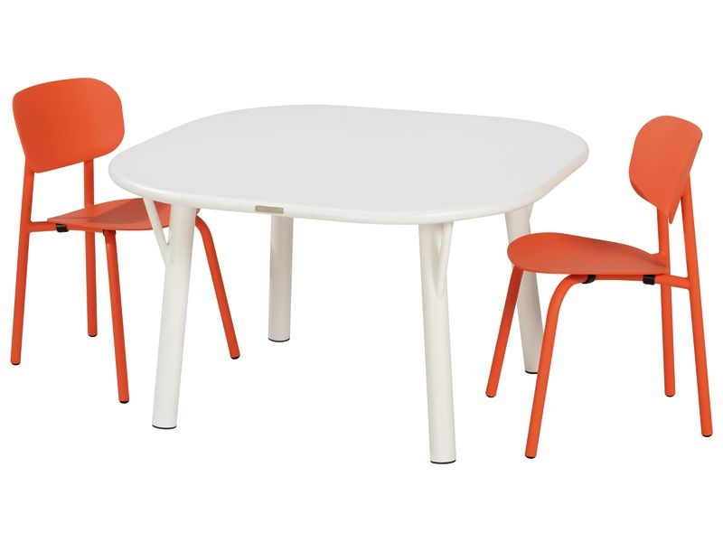 TISCH 80 x 80 cm + 2 STÜHLE Zoé