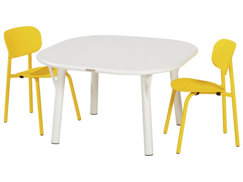 TISCH 80 x 80 cm + 2 STÜHLE Zoé