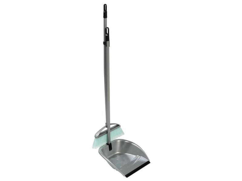 SET AUS BESEN UND SCHAUFEL MIT LANGEM STIEL