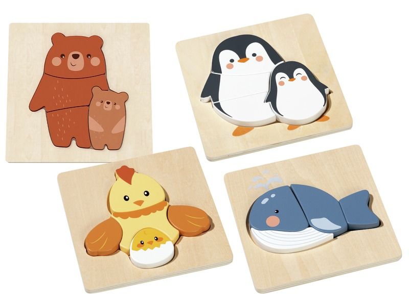 MAXISET EERSTE INLEGPUZZELS DIEREN