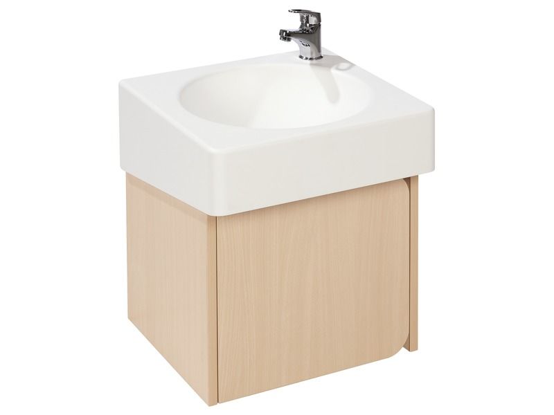 EINZELNES MÖBEL MIT WASCHBECKEN AUS SOLIDSURFACE H: 50 cm