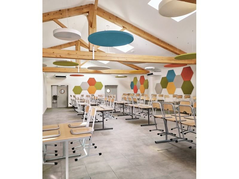 PANNEAU ACOUSTIQUE Hexagonal Ø 120 cm