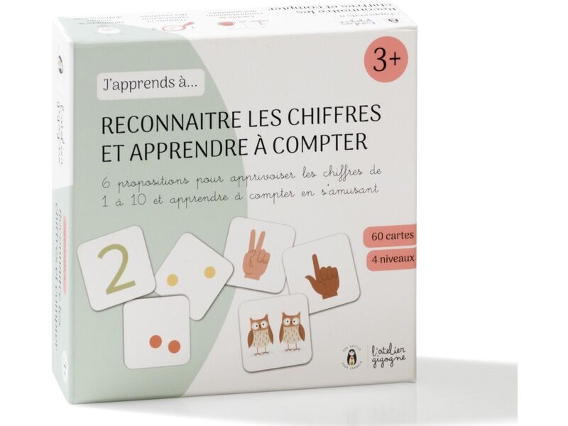 JEU ÉDUCATIF J'APPRENDS À... Reconnaître les chiffres et apprendre à compter
