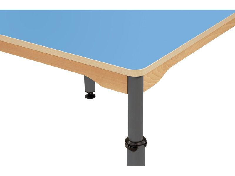 TABLE PLATEAU STRATIFIÉ - RÉGLABLE EN HAUTEUR - Carré 80x80 cm