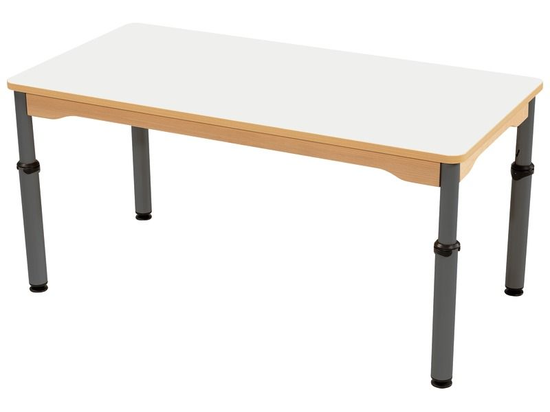 TABLE PLATEAU STRATIFIÉ - RÉGLABLE EN HAUTEUR - Rectangle 120x60 cm