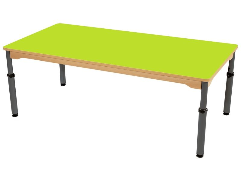 TABLE PLATEAU STRATIFIÉ - RÉGLABLE EN HAUTEUR - Rectangle 160x80 cm