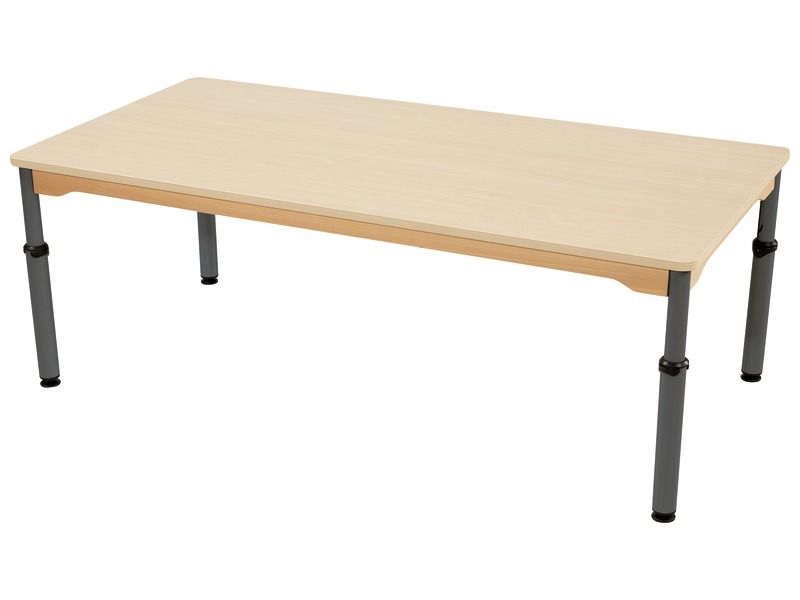 TABLE PLATEAU STRATIFIÉ - RÉGLABLE EN HAUTEUR - Rectangle 160x80 cm