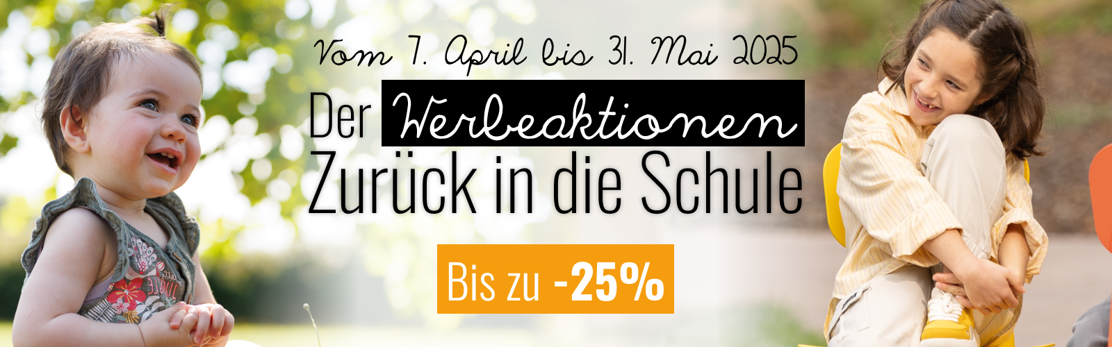 Der Werbeaktionen Zurück in die Schule