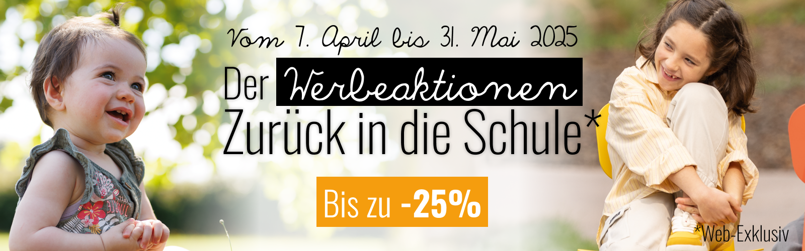 Der Werbeaktionen Zurück in die Schule