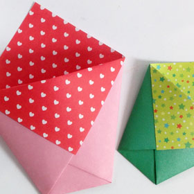 Réaliser un cornet à crêpes origami