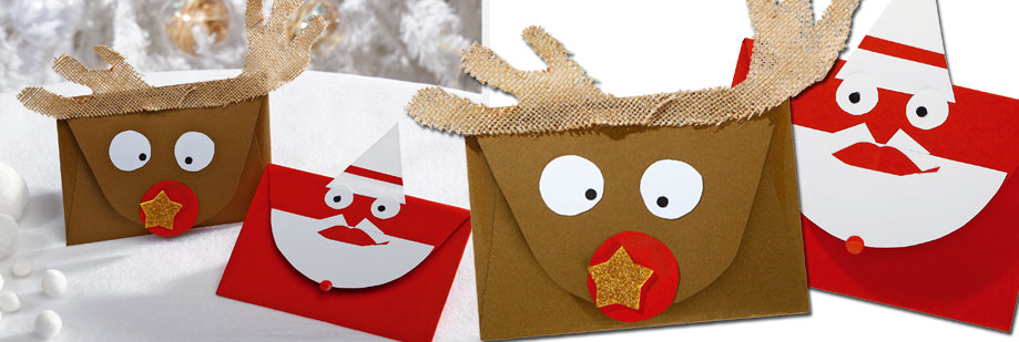 Réalisez une enveloppe au Père Noël avec Wesco
