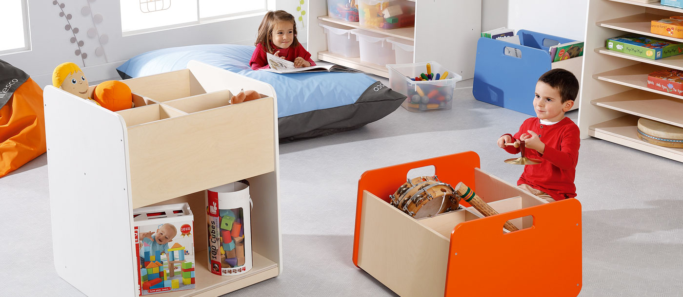 Rangement de jouets pour enfants - Présentoir pour chambre d'enfant -  Plateau à Jouets